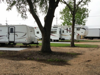 RV Parks in Lake Charles with big concret pads